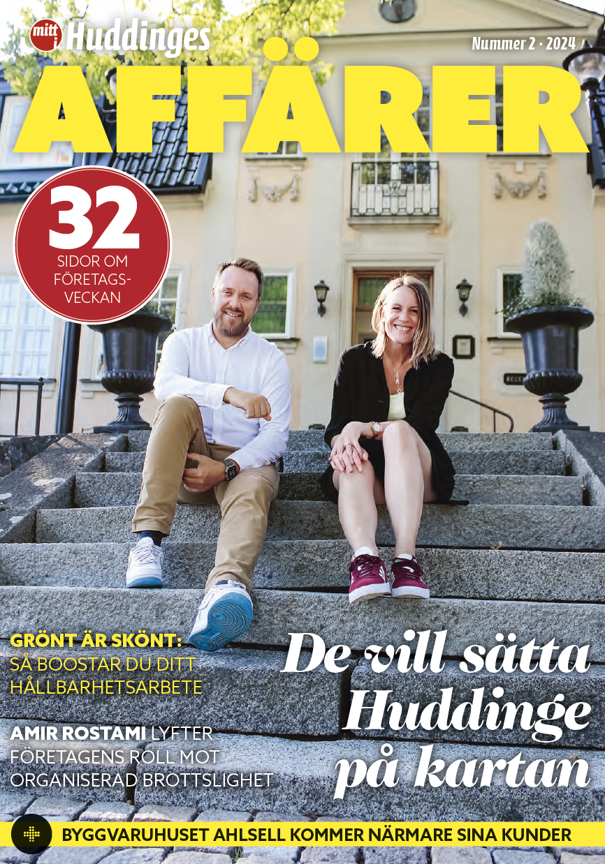 Huddinges Affärer tidningsomslag